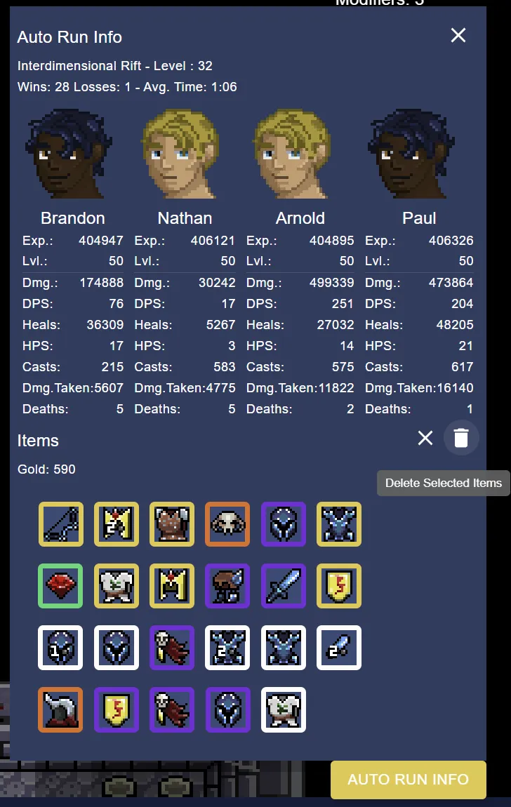 Auto run info, Idle Hack