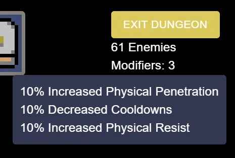 Exit Dungeon, Idle Hack