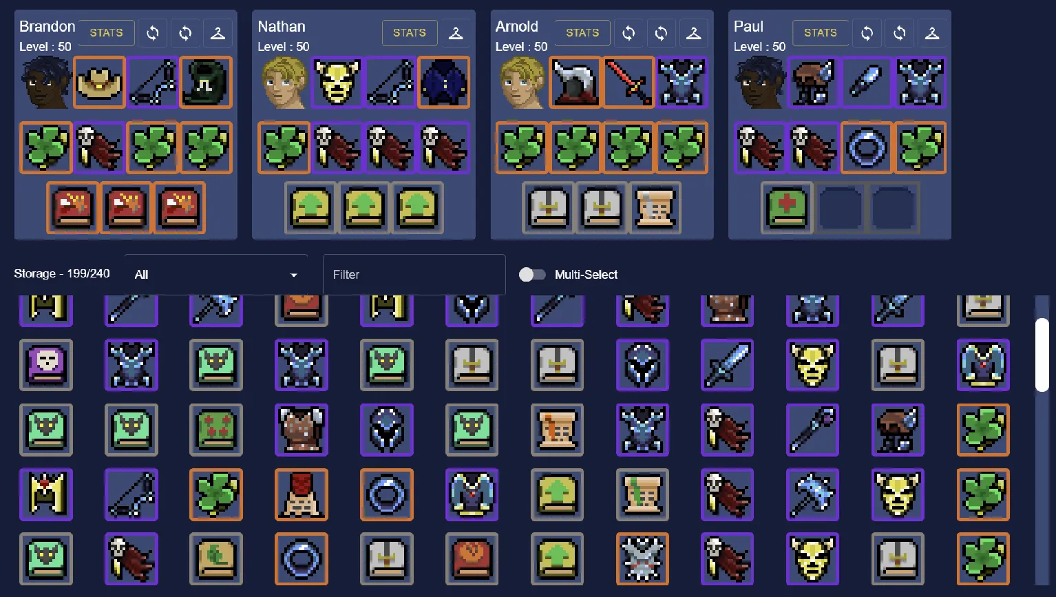 Inventory, Idle Hack