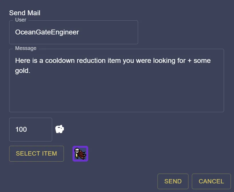 Send Mail, Idle Hack